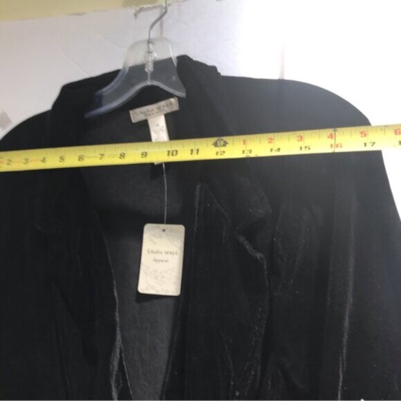Studio WestApparel NEW Velvet Boho Embroidered Jacket Blazer Unlined Oversize 1X - Picture 14 of 16